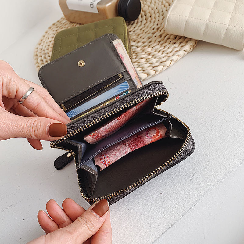 2024 Cross-border Mini Small Wallet Women's Bag Short Zipper Short Cute Coin Purse Student Embroidered Wallet for Women