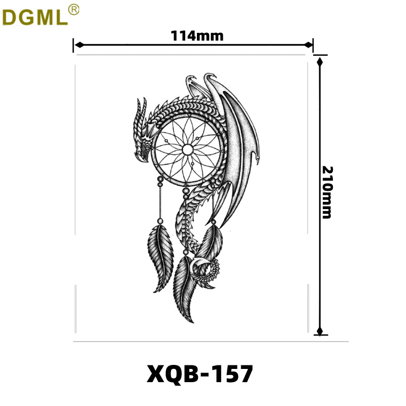 Picture of Children's cartoon flower arm sticker half arm full arm pink pig funny cross-border Henna creative color tattoo sticker wholesale