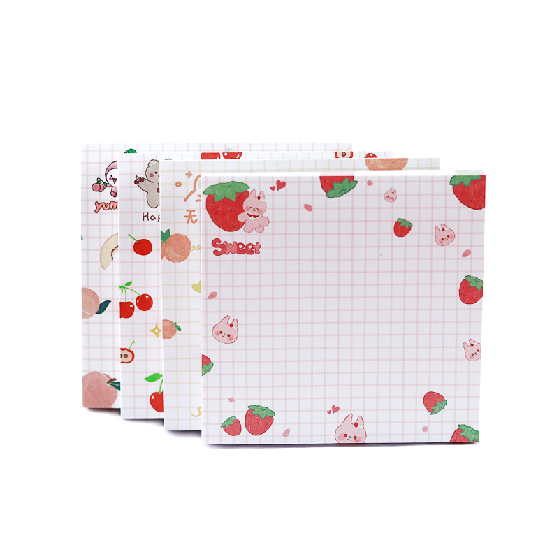 Picture of Ins Japanese and Korean Cartoon Creative Sticky Notes Cute Fruit Note Stickers Signature Book Student Memo Note Stickers
