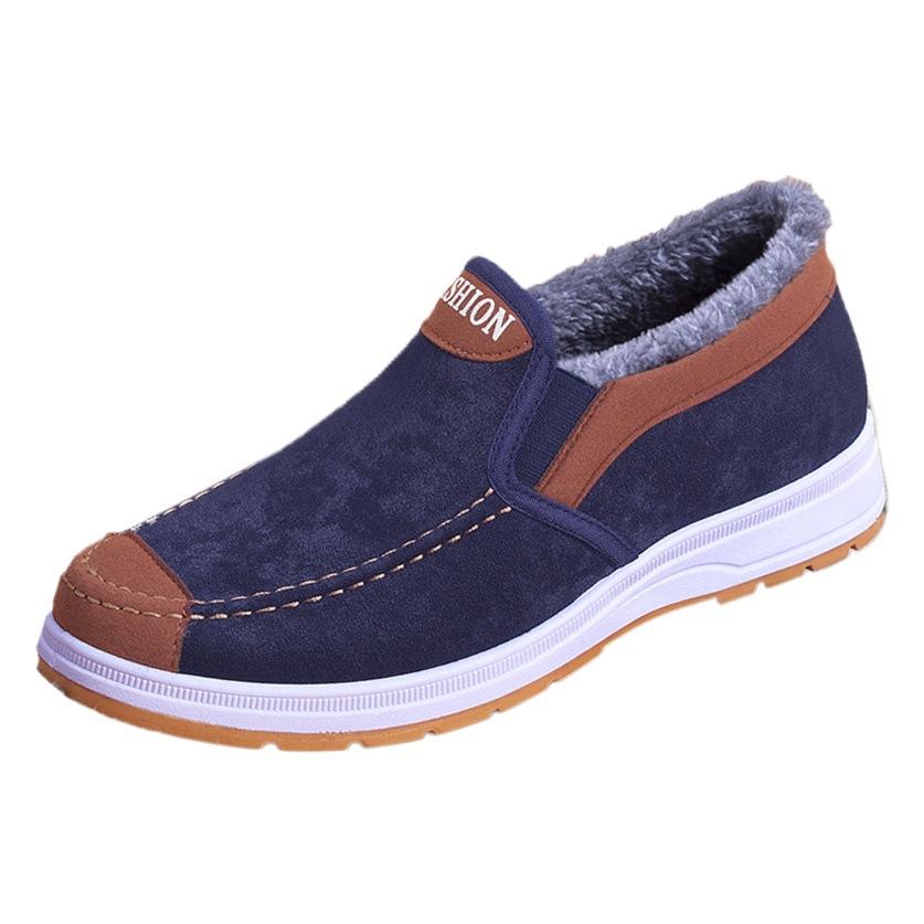 Foreign Trade Large Size Cotton Shoes Men's Winter Cotton Shoes Men's Explosions Old Beijing Cotton Shoes Warm Cotton Shoes for the Elderly
