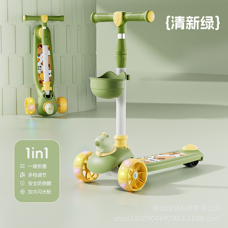 Picture of Children's Scooter Manufacturer 1-3-6-8 Years Old Three-In-One Sit-On Scooter for Girls and Boys Baby Scooter