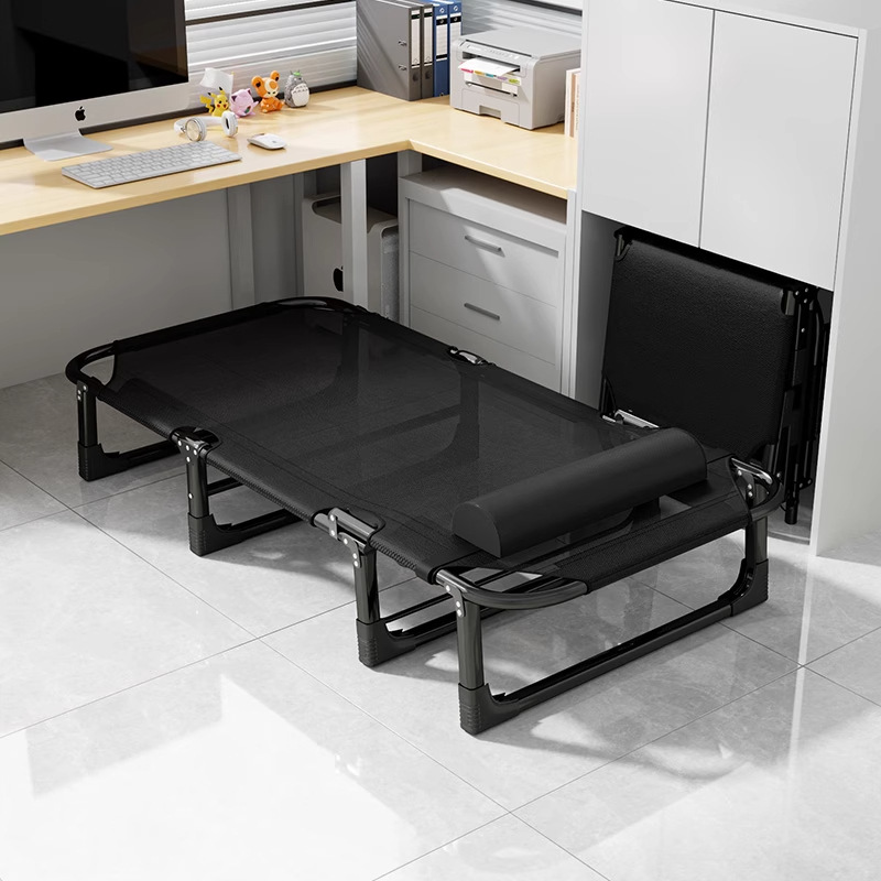 Lunch Break Folding Bed, Office Single Bed, Home Recliner, Simple Portable, Military Bed, Adult Small Bed, Nap Essential