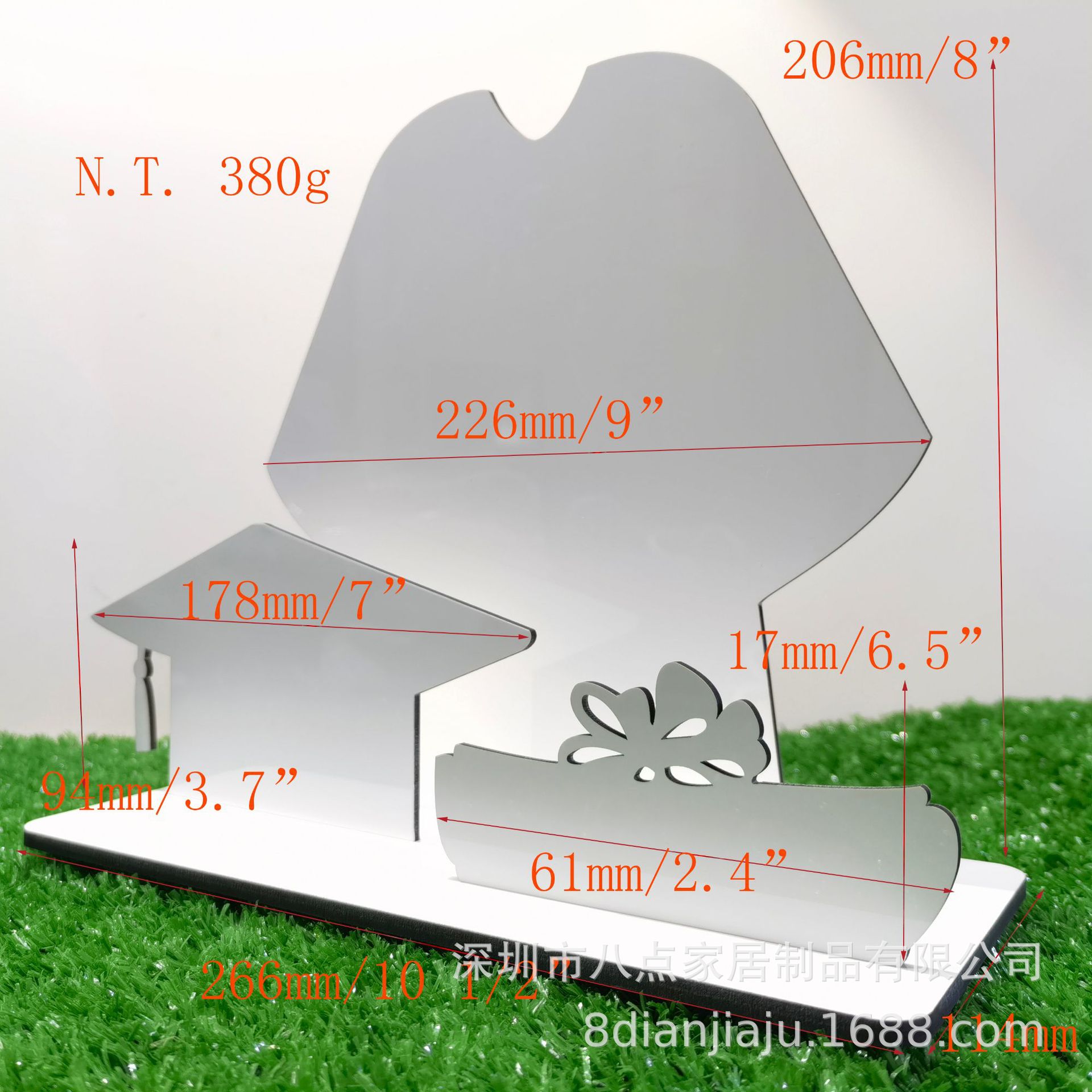 Picture of Father's Day New phase plate saw blade wrench sublimation wood print personality pattern MDF table