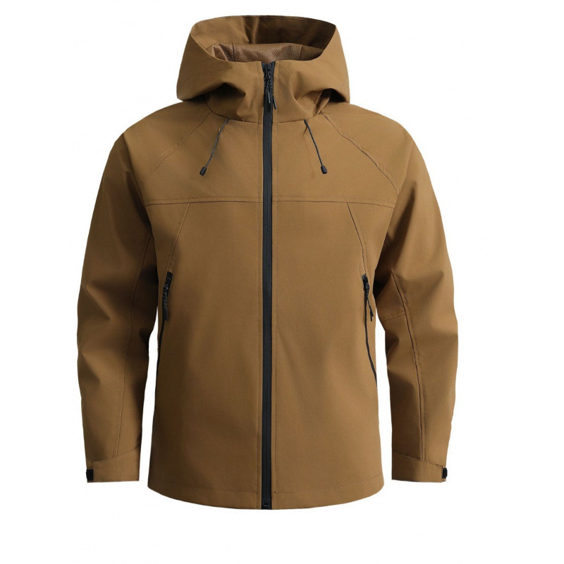 2025 New Foreign Trade European and American Tops Men's Vv Jackets Men's Casual Solid Color Jackets for Men
