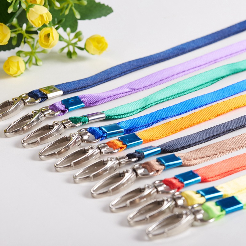 Picture of 1.0cm lanyard work permit lanyard badge work card hanging rope factory card rope certificate card set student