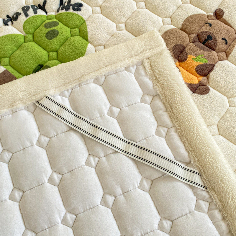 Picture of New thick milk velvet mattress student dormitory single mattress cotton bed mattress tatami warm cushion wholesale
