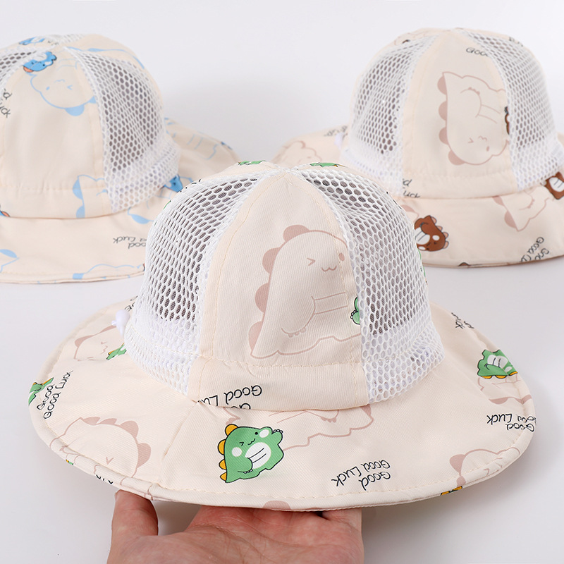 Children's Hat Spring and Autumn Thin Cotton Adjustable Baby Sun Hat Summer Breathable Baby Fisherman Hat for Boys and Girls