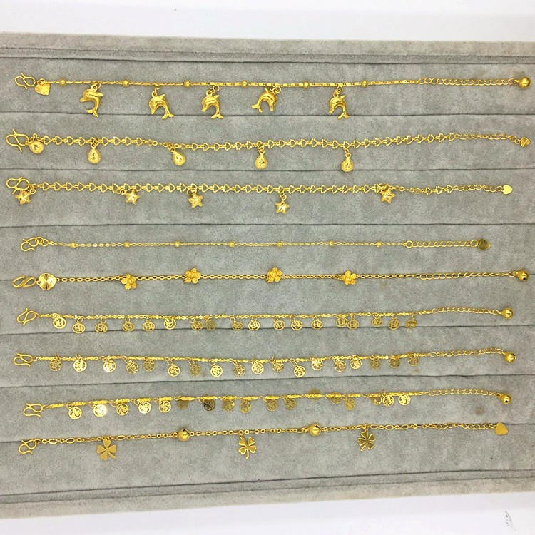 Picture of Wholesale long-lasting fashion European currency Vietnamese gold anklet Korean version of jewelry accessories jewelry gift women