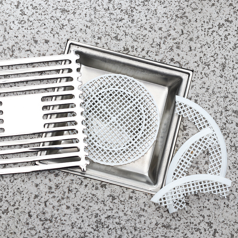 Picture of Japanese Cuttable Sewer Filter Toilet Bathroom Hair-proof Floor Drain Mesh Drain Mesh Hair Filter