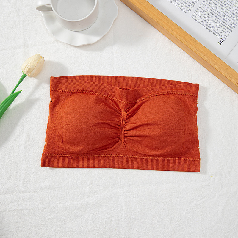 Picture of Amazon Foreign Trade Wrap Chest One-Piece Tube Top Double-Layer Strapless Invisible Underwear Beautiful Back Anti-Light Large Size 6XL