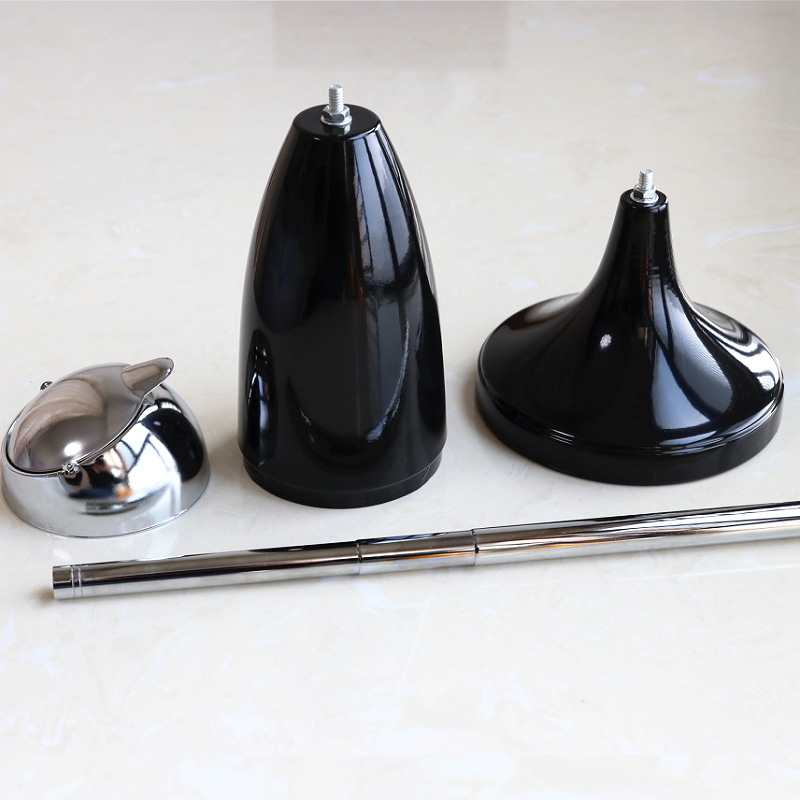 Picture of Popular Large Vertical Household Metal Ashtray, Creative Anti-Fly Ash Toilet Lift-Up Telescopic Floor Ashtray with Lid