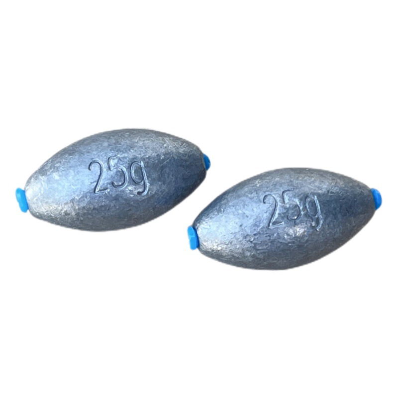 Egg-shaped plastic heart lead pendant plastic heart olive lead plastic heart pendant sea Rod raft fishing lead pendant fishing gear lead pendant