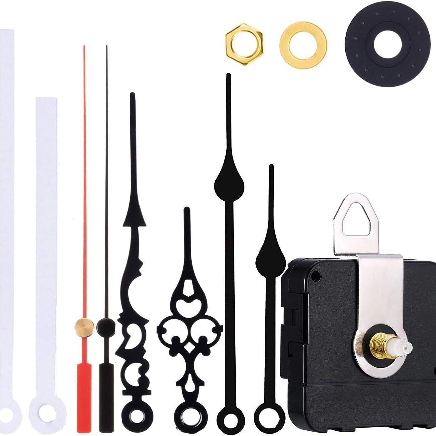 Picture of Cross-border hot selling DIY clock movement mute wall clock accessories clock Wall watch core mechanism 2 Movement +5 sets of clock needle