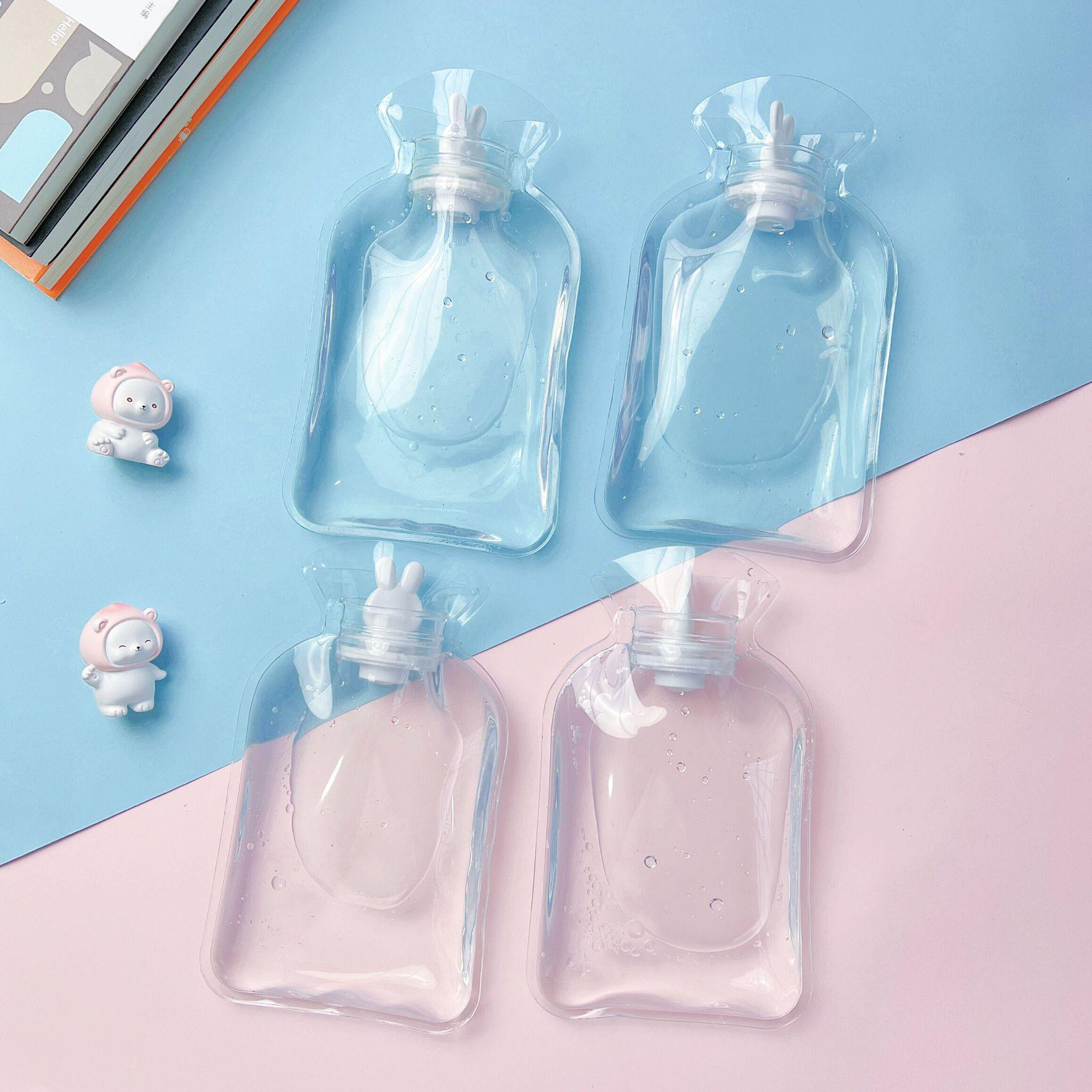 Picture of Water-Filled Hot Water Bottle, Thickened Transparent Pvc Hand Warmer, Water-Filled Hand Warmer, Hot Compress for Bloating, Wholesale, Cute and Portable