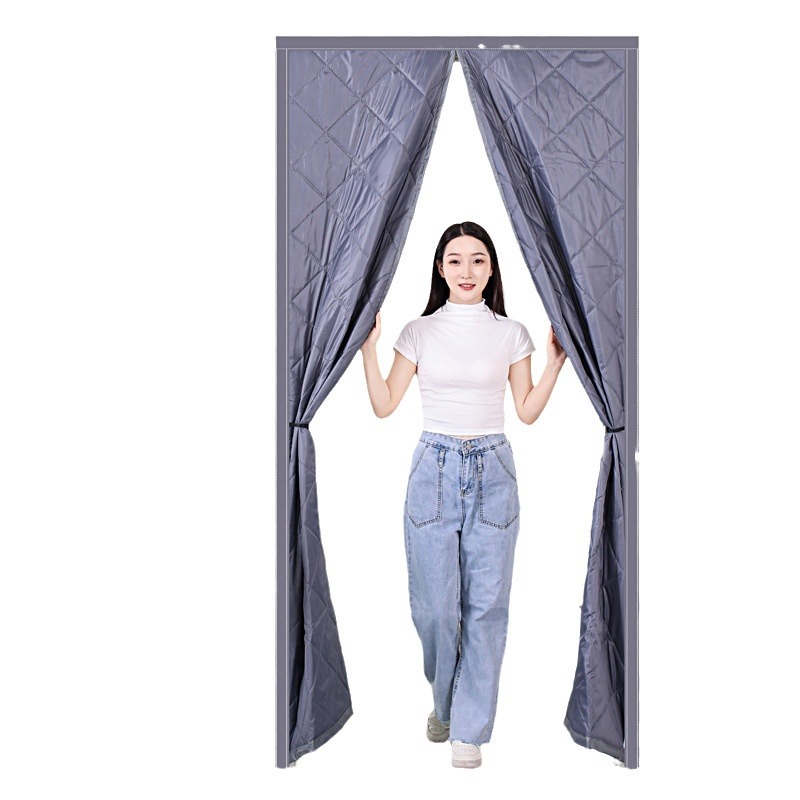 Picture of Cotton Door Curtain New Amazon Wholesale Winter Warm Partition Curtain Punch-free Cross-border Windproof Cotton Door Curtain
