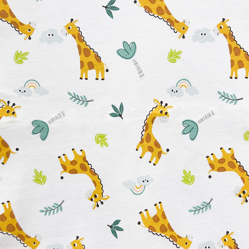 Picture of category a cotton cotton wool cloth cartoon printing new flower baby t-shirt underwear home clothing fabric in stock