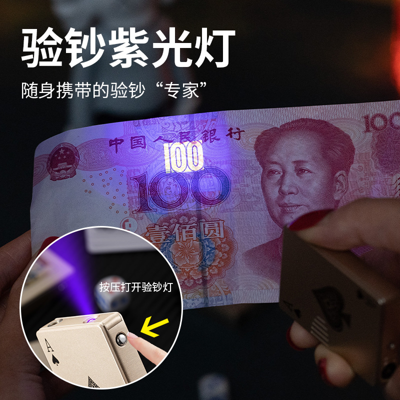 Picture of New grotesque creative lighter poker card shape straight windproof lighter manufacturers wholesale