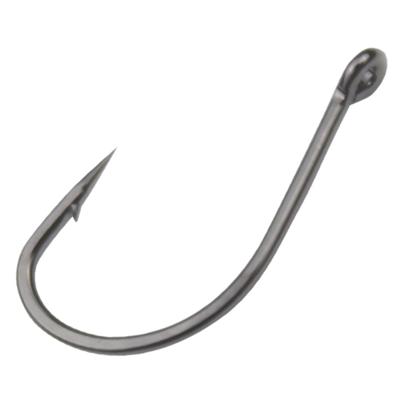 Tube pay Izu bulk barbed crooked mouth oblique mouth with ring long handle hook Luya rock fishing crucian carp sea fishing hook wholesale