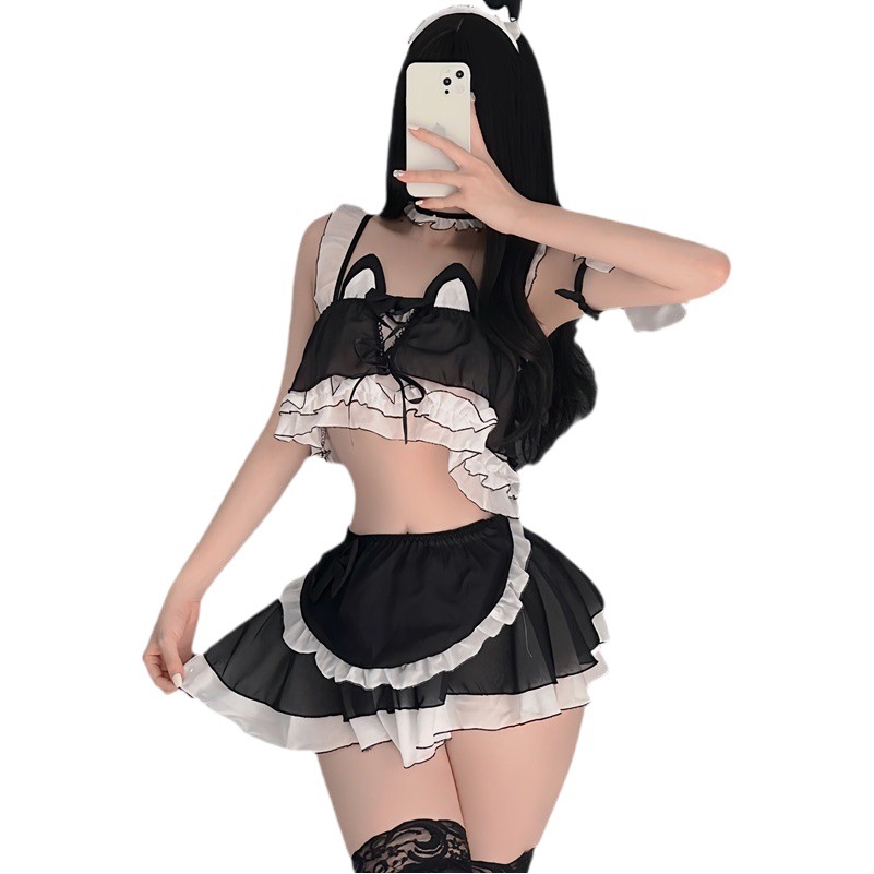 Mi Ting sexy lingerie sexy pure desire two-dimensional Japanese maid uniform temptation cute maid suit 3752