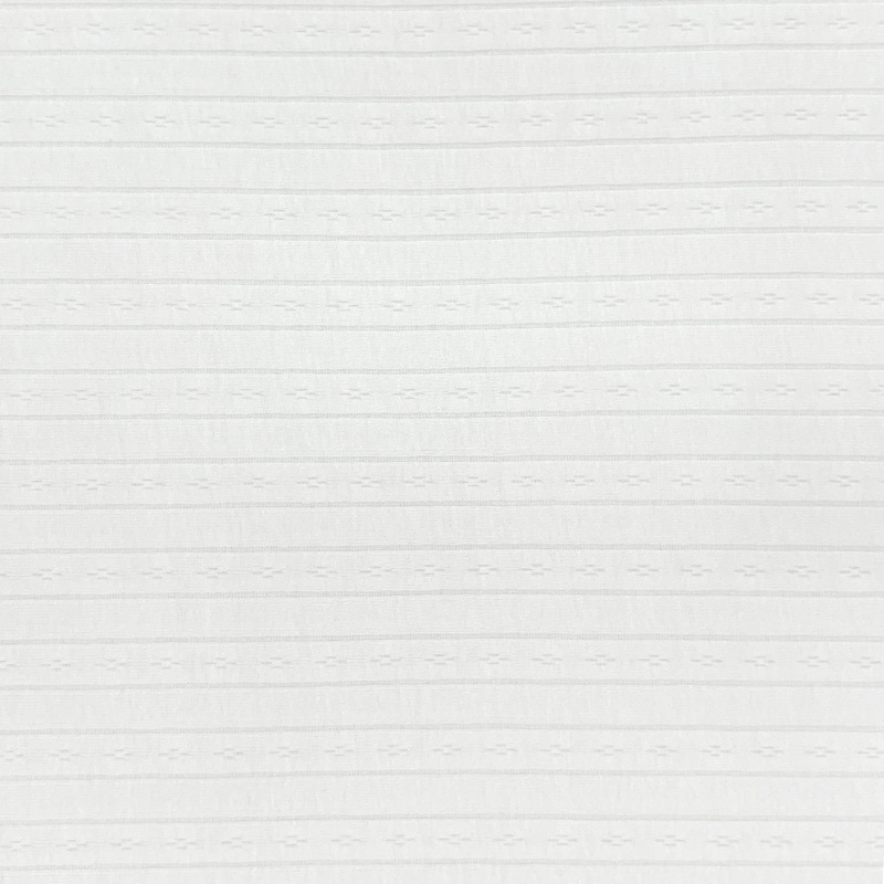 Picture of Cotton Double-sided Vertical Strip Jacquard Fabric Double-layer Silk-free Hollow Fabric Spring and Summer Baby Climbing Pajamas Fabric