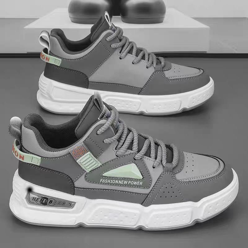 New Men's Sports Shoes Spring and Summer Thick-Soled Casual Trend Versatile Non-Slip Men's Basketball Sports Shoes