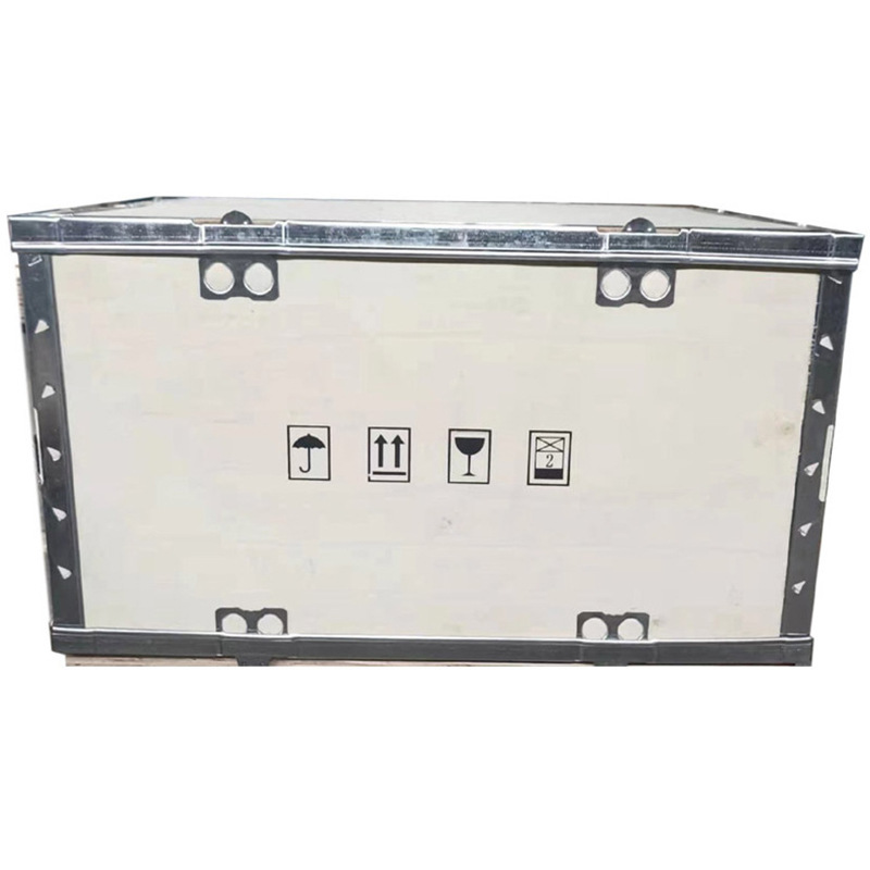 Customized Shenzhen Steel Belt Wooden Box, Steel Buckle Box, Steel Edge Box, Fumigation-Free Wooden Box, Export Wooden Box, Plastic Plate Box
