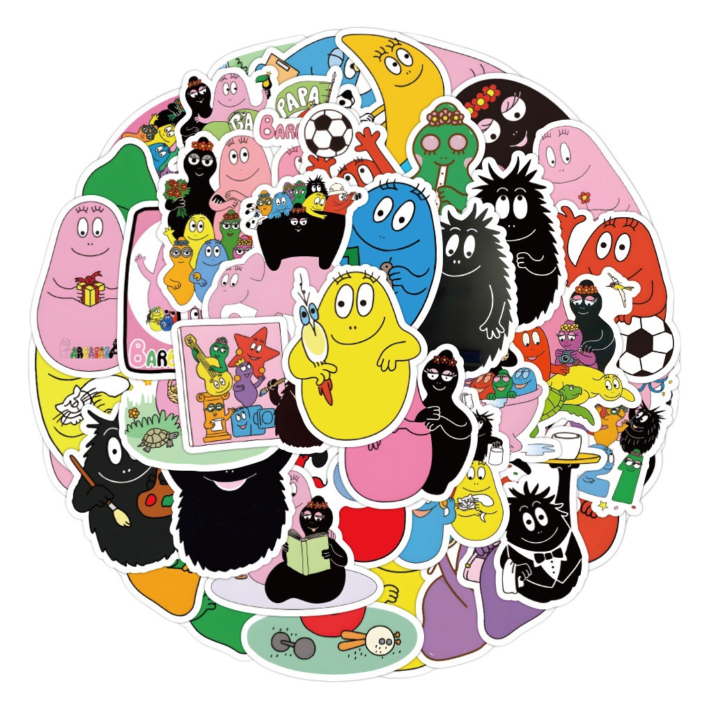 50 pieces Baba dad Cartoon Cartoon stickers cross-border decorative luggage phone case car waterproof stickers wholesale