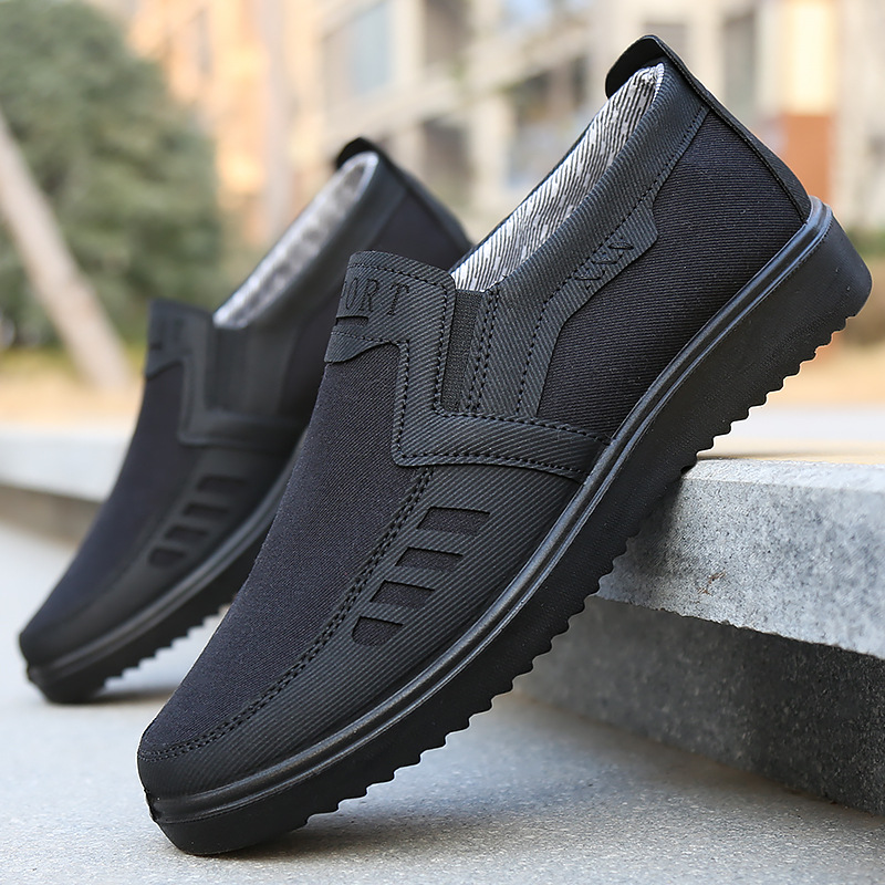 Picture of Factory wholesale plus size polyurethane cloth shoes old Beijing cloth shoes waterproof wear-resistant lightweight one-foot casual shoes for the elderly