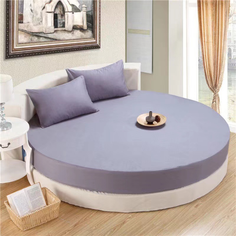 Picture of Cross-border Amazon Shrimp Hotel Round Waterproof Round Bed Cover Four-piece Bed Cover Simmons Mattress Cover Dust-proof
