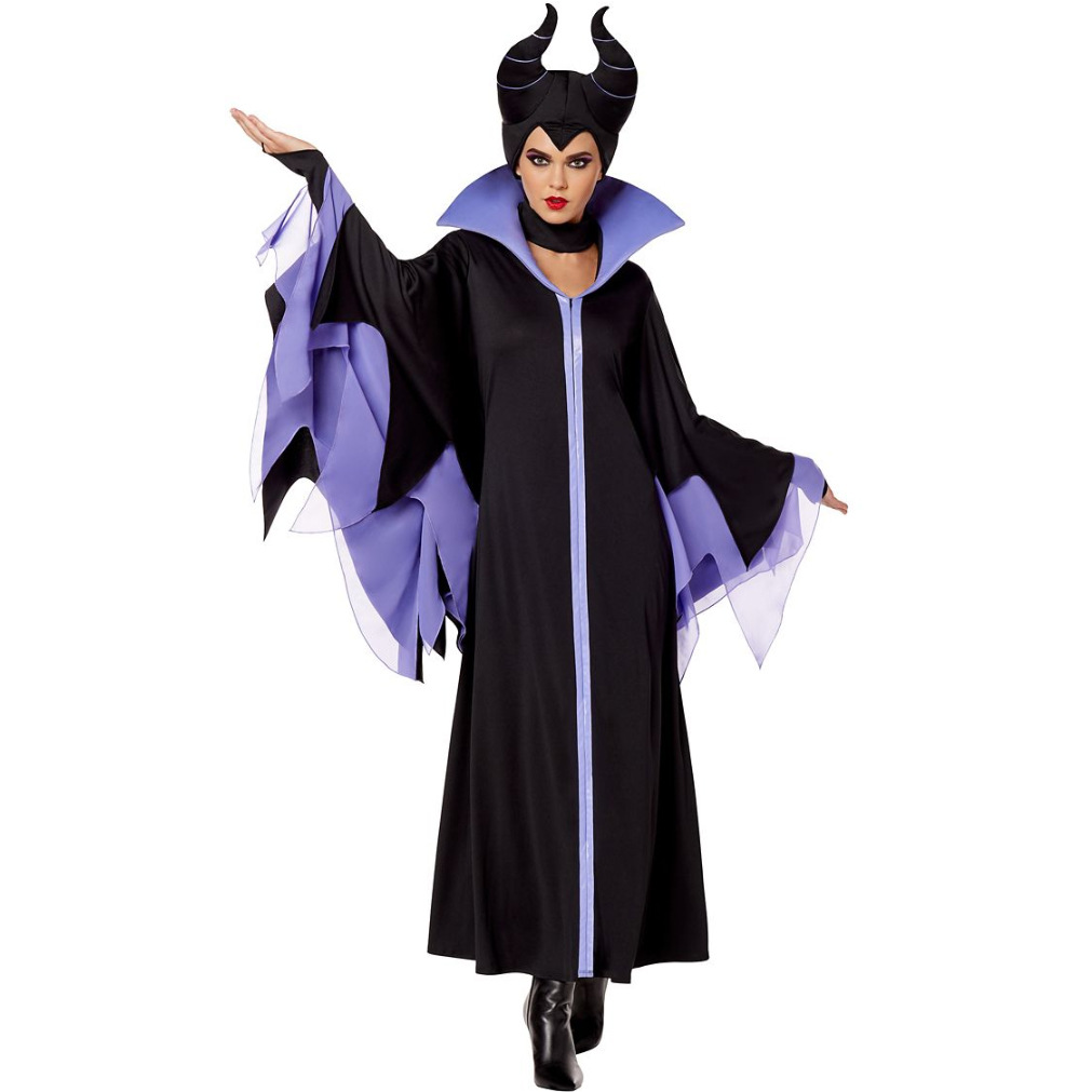 M-XL Halloween theme slumber spell zombie witch costume dark vampire witch costume COS costume