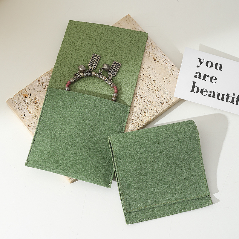 Picture of Multicolor Flannel Bag Jewelry Bag Snaps Thickened Bag Ring Necklace Anti-oxidation Jewelry Storage Bag Wholesale