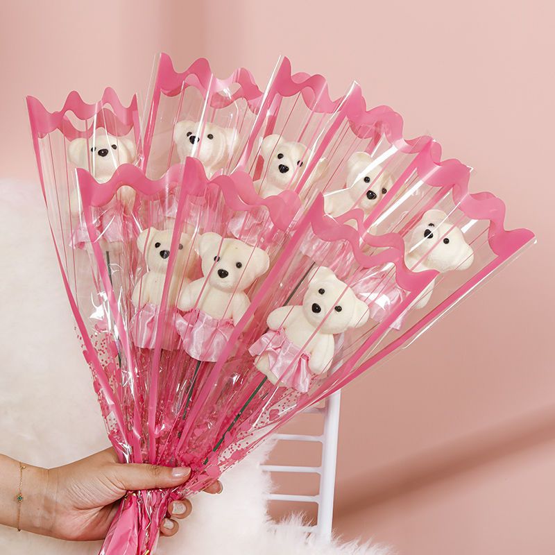 Picture of Valentine's Day to Send Teachers to School Season Gift Simulation Bear Soap Flower Rose Bouquet to Send Girlfriend to Push Gift