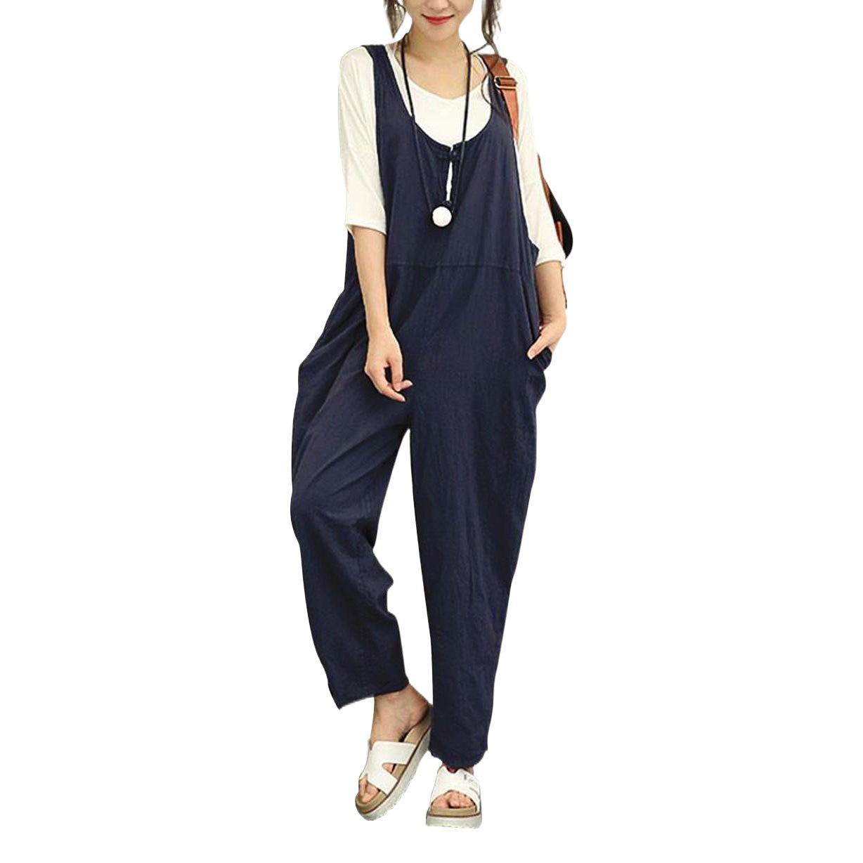 Ebay Overalls Korean Version Plus Size Loose Casual Pants Long Pants Manufacturer in Stock Versatile Casual Fashion