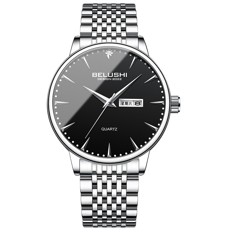 Picture of Bellows wholesale watch men's watch business stainless steel band waterproof men's watch fashion watch men's quartz watch