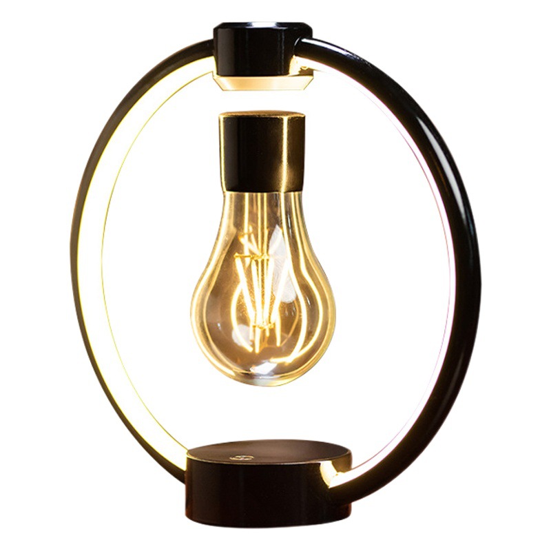 Cross-Border Creative Ornaments Night Light Atmosphere Ins Gift Home Accessories Table Lamp Bedroom Magnetic Levitation Light Bulb