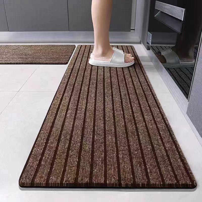 Picture of Seven striped carpet household kitchen bathroom commercial large-area door mat hotel corridor stair mat non-slip