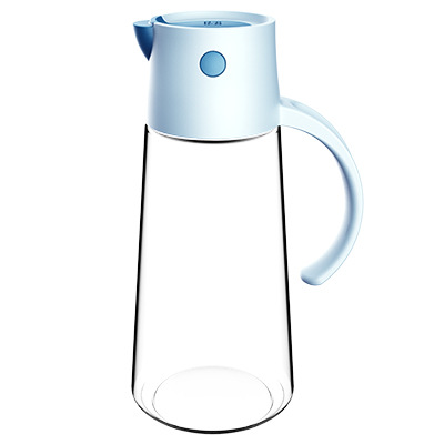 Picture of Hulk automatic opening and closing glass oil pot kitchen leak-proof oil tank with lid seasoning bottle vinegar bottle oil bottle factory outlet