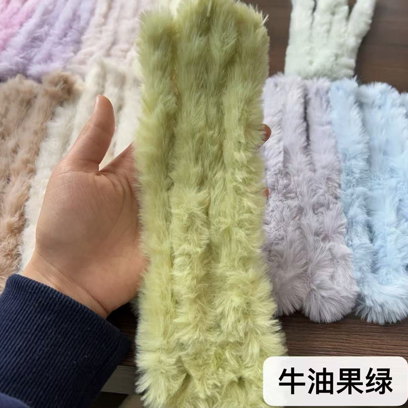Picture of 20mm imitation rabbit hair twist stick thickened ultra-dense plush handmade DIY doll simulated puppy color wool strip raw material