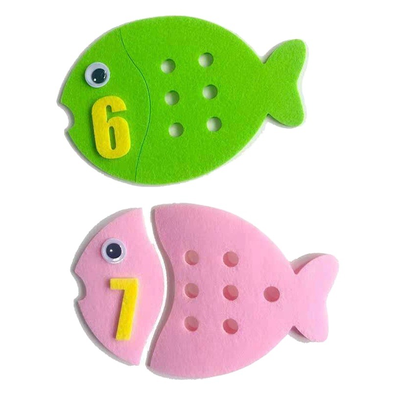 Felt early education toys new kindergarten corner handmade radish counting teaching aids early education educational diy toys