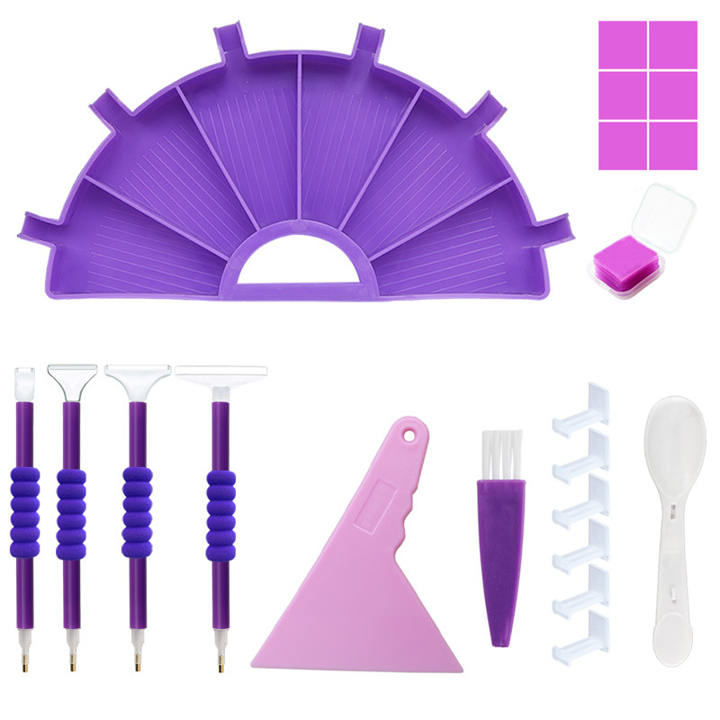 Picture of Diamond painting new multi-function drill plate DIY point drill pen Diamond storage tray diamond embroidery screen drill plate tool