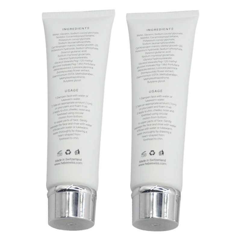 Factory supply wholesale 40 diameter fully plated large drum edge acrylic cover toothpaste hose plastic cosmetic hose