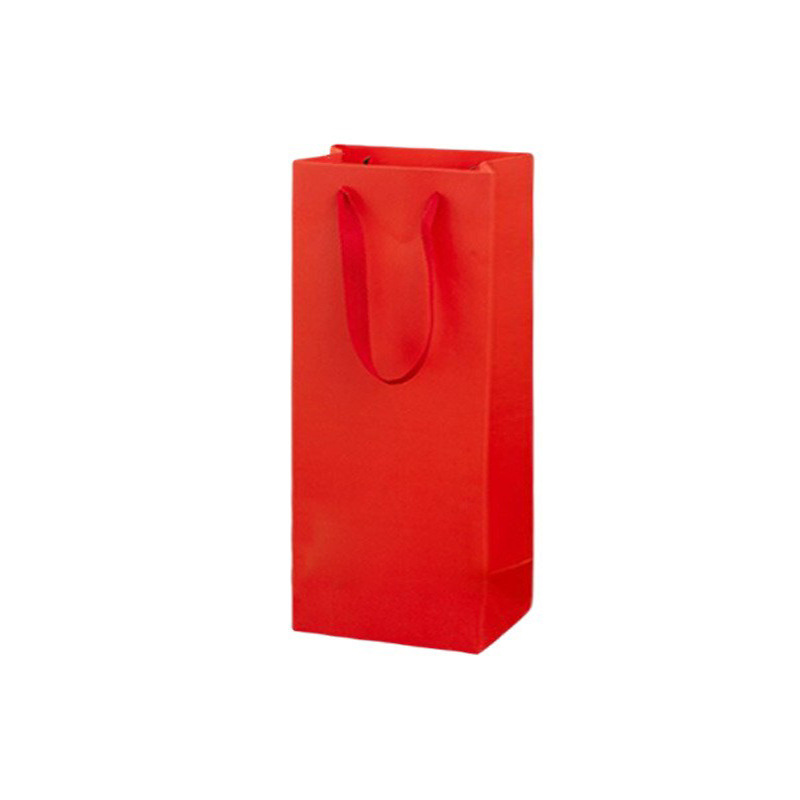 Picture of Black Wine Bag, Fashionable Single and Double Thickened Gift Tote Bag Packaging Bag, Souvenir Wine Bag Wholesale