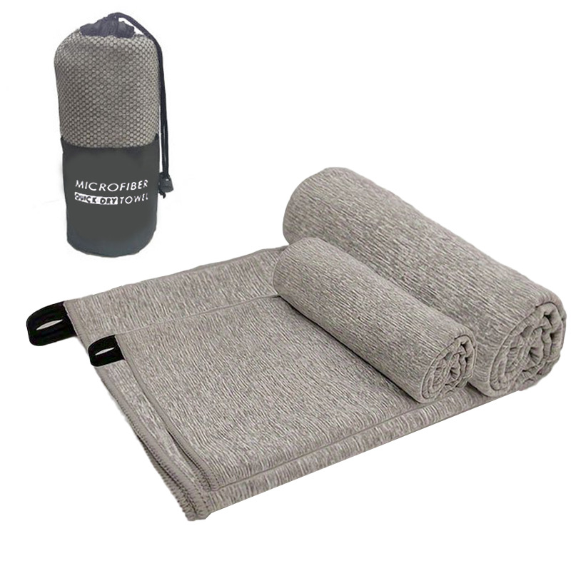 Picture of Quick-Drying Beach Towel Multi-Color Portable Quick-Drying Fitness Sports Towel Outdoor Beach Towel Mesh Bag