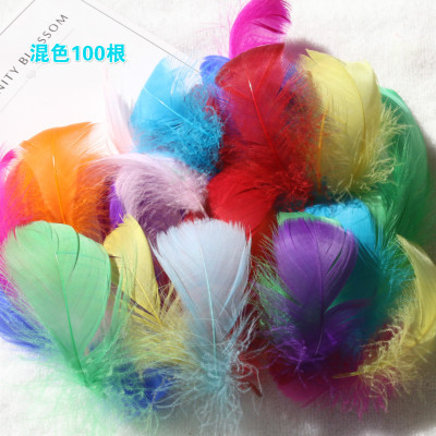 Picture of diy handmade color floating feather goose feather dream catcher wave ball gift box filling decoration materials