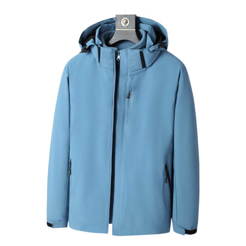 Jacket for Men and Women, Three-In-One Detachable Two-Piece Set, Outdoor Windproof and Waterproof Travel Jacket, Mountaineering Clothing