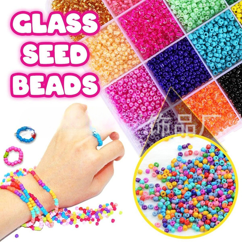 Picture of European and American rice beads letter beads glass beads 3mm elastic line suit boxed Southeast Asian explosions DIY jewelry accessories