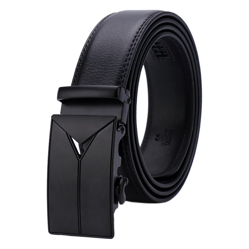 Hot Selling Automatic Buckle Belt Men's High-end Belt Whole Belt Wholesale Belt Cost-effective Belt Men