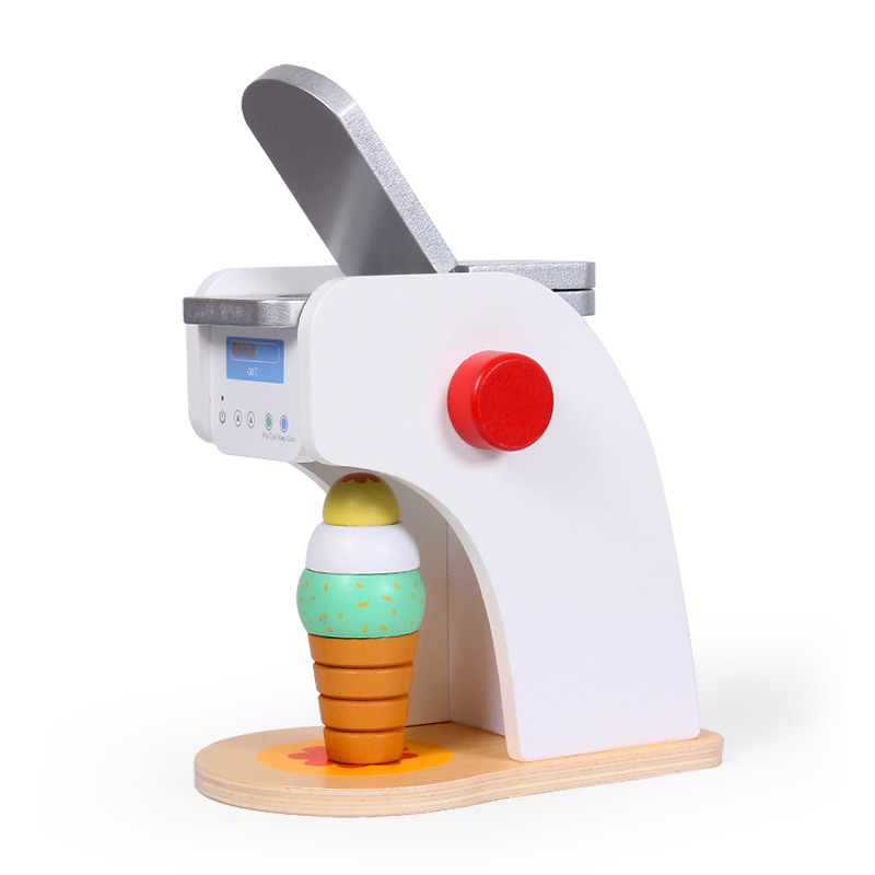 Picture of Children's Play Home Simulation Bread Machine Boys and Girls Mixer Cooking Kitchen Toy Set Wooden