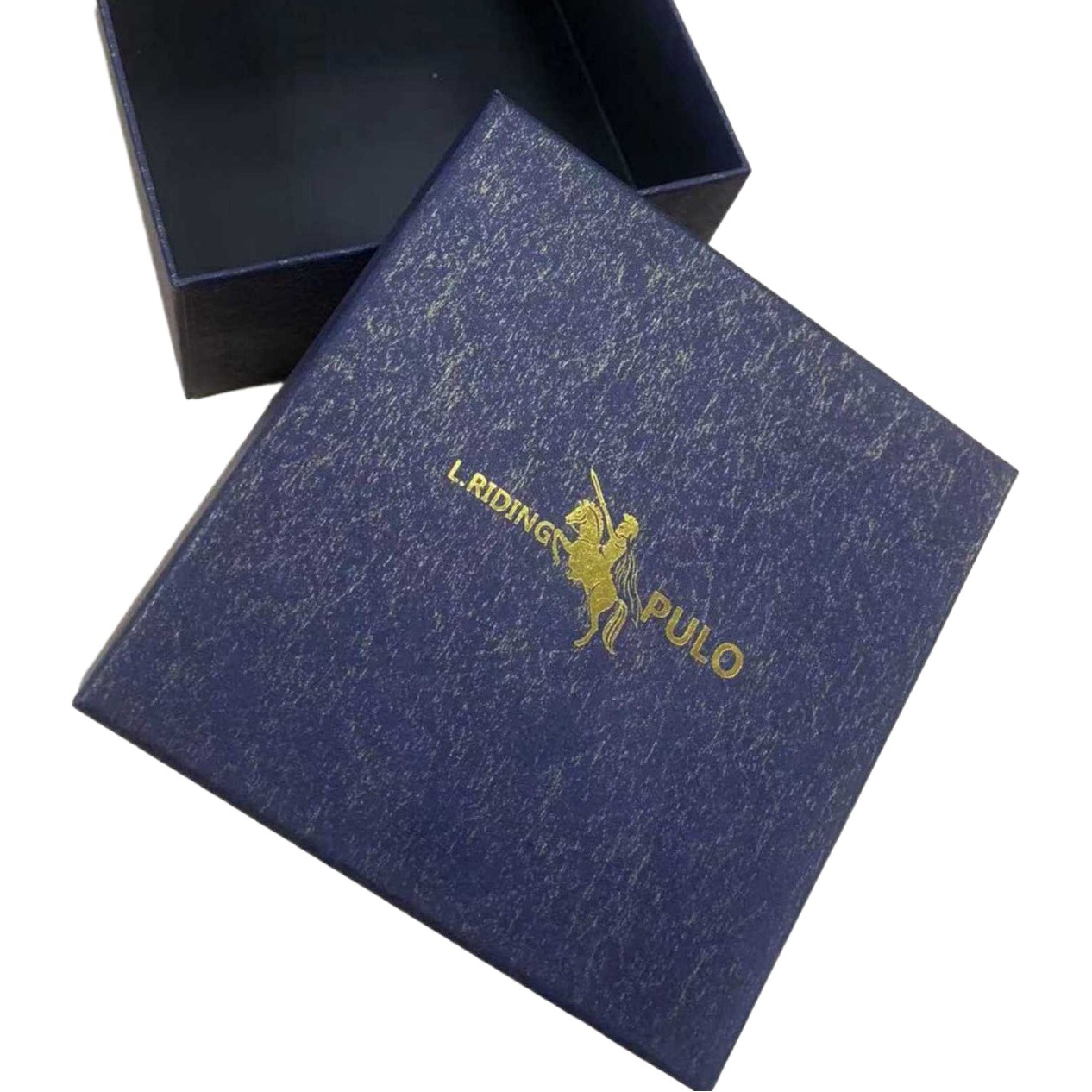 [Exclusive gift box] personalized Kraft paper box dark blue square fashion gift box can be measured as exclusive LOGO box