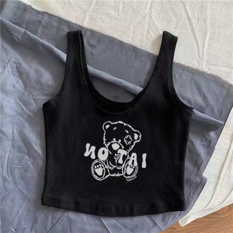 Pure Desire Hot Girl White Knitted Camisole Women's Underwear Spring and Autumn Wrapped Breast Bottoming Tube Top Short Top for Summer Wear